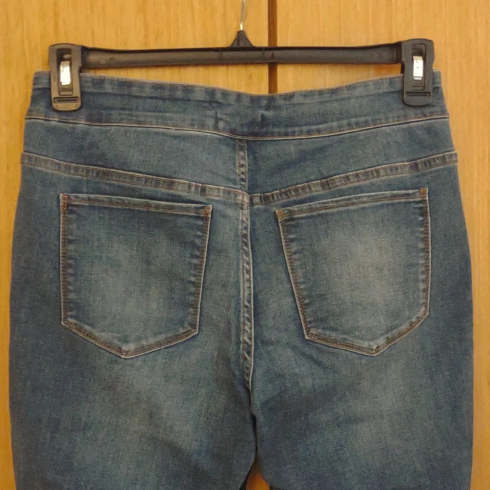 PETITES Pull On Denim Jeans SZ 8PS By Westbound - Picture 5 of 10